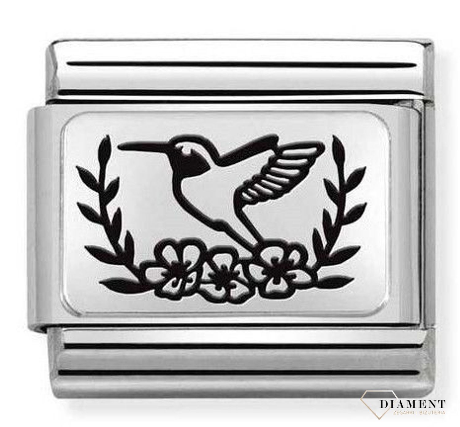 Nomination Link 925 Silver 'Koliber w kwiatach' 330111 19 ✓oryginalna biżuteria Nomination ✓ prezent dla przyjaciółki✓ prezent na urodziny✓ prezent dla przyjaciółki✓ Biżuteria Nomination ✓Wymarzony prez.jpg